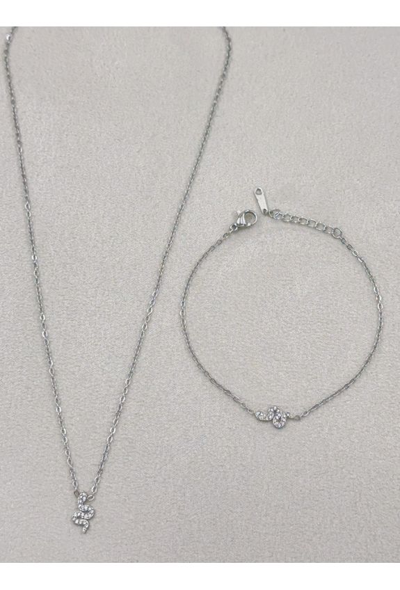 Parure de bijoux en acier inoxydable