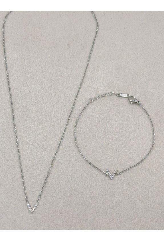 Parure de bijoux en acier inoxydable