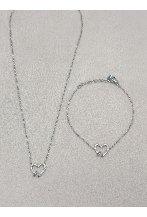 Parure de bijoux en acier inoxydable