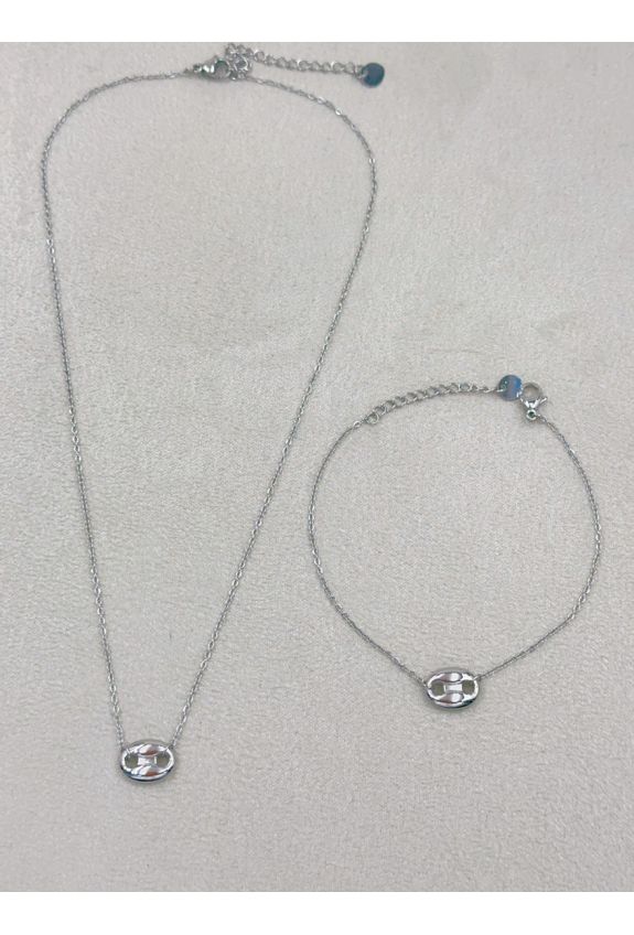 Parure de bijoux en acier inoxydable