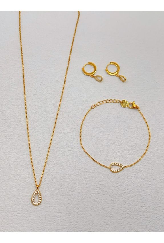 Parure de bijoux en acier inoxydable