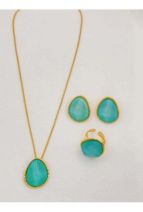 Parure de bijoux en acier inoxydable