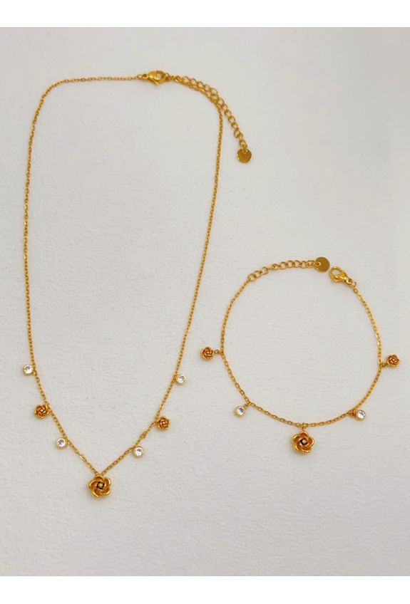 Parure de bijoux en acier inoxydable