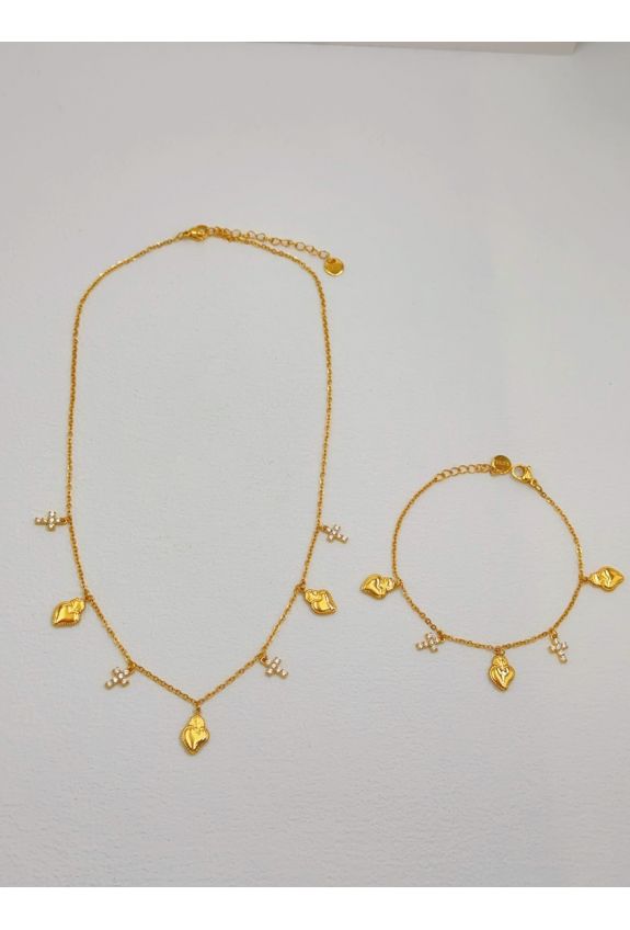 Parure de bijoux en acier inoxydable
