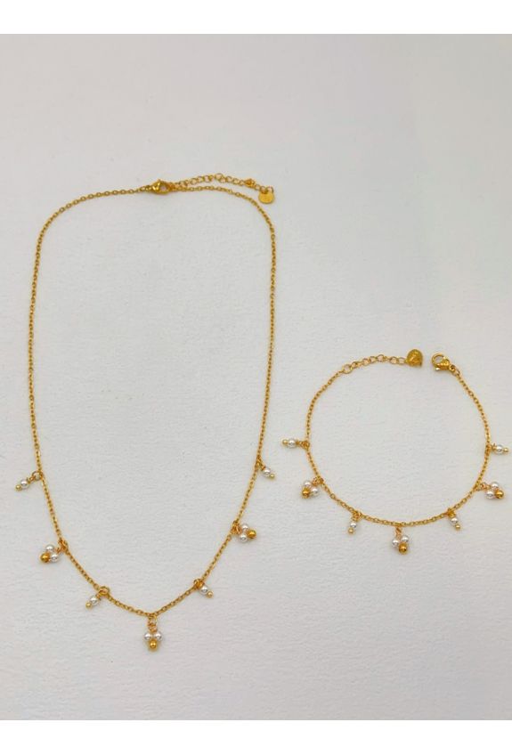 Parure de bijoux en acier inoxydable
