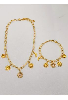 Parure de bijoux en acier inoxydable