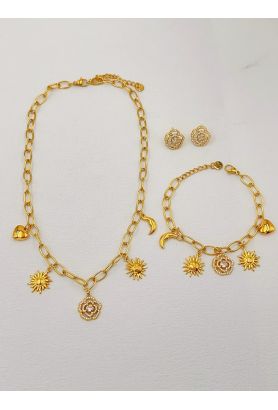 Parure de bijoux en acier inoxydable