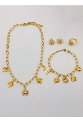 Parure de bijoux en acier inoxydable
