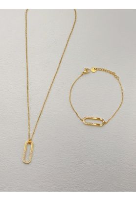 Parure de bijoux en acier inoxydable