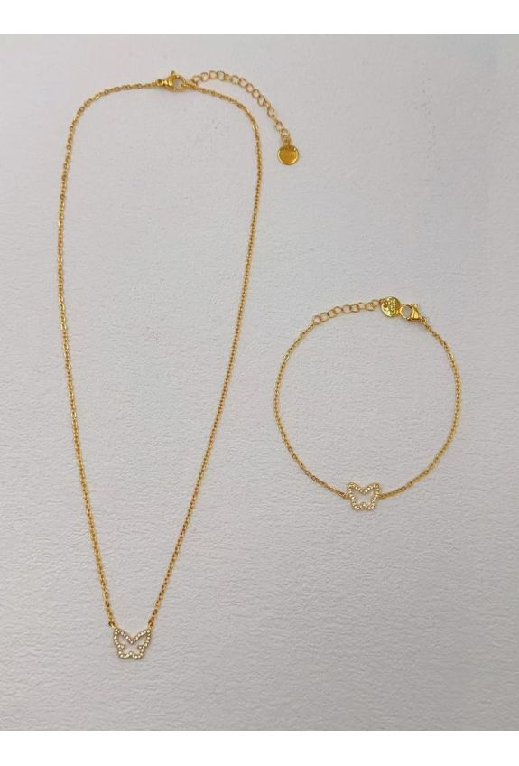 Parure de bijoux en acier inoxydable