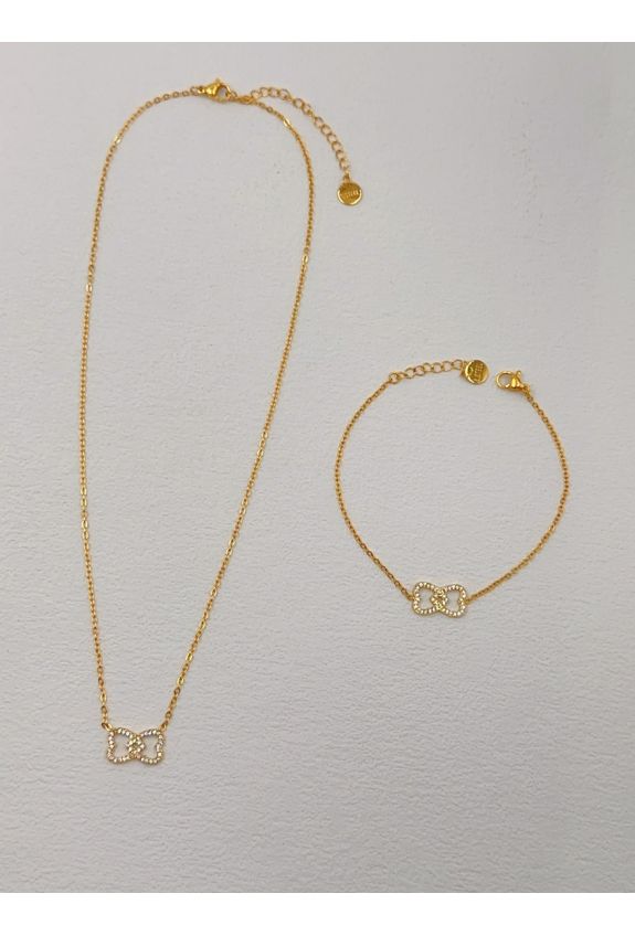 Parure de bijoux en acier inoxydable