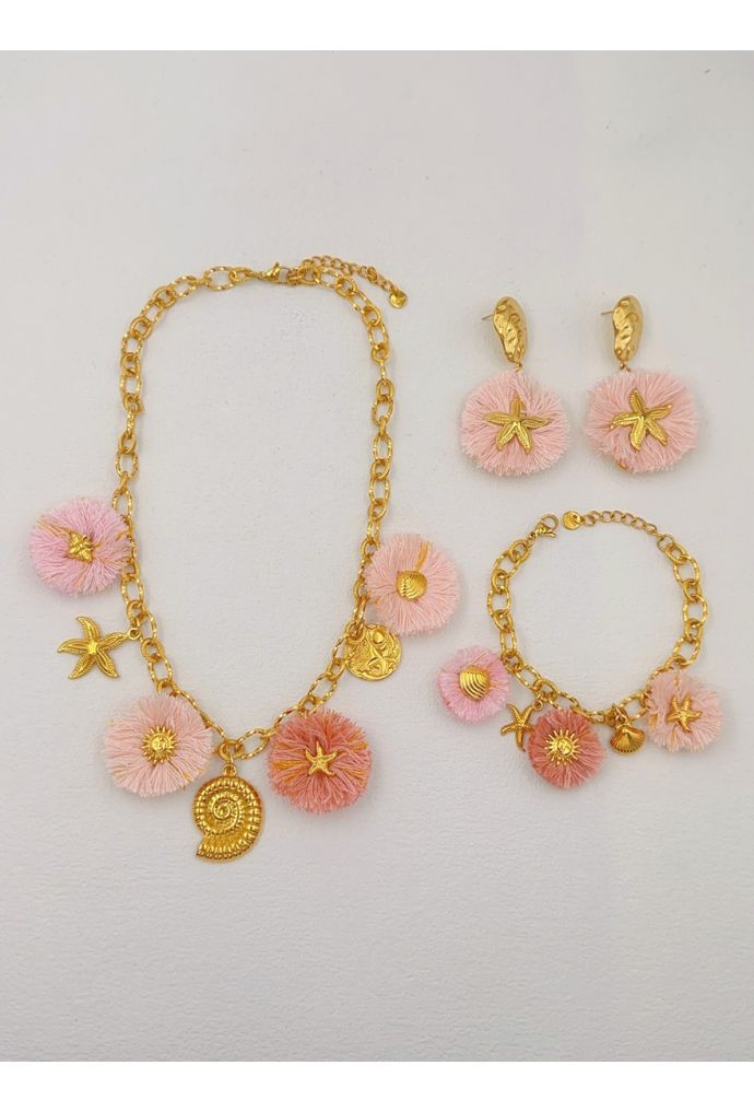 Parure de bijoux en acier inoxydable