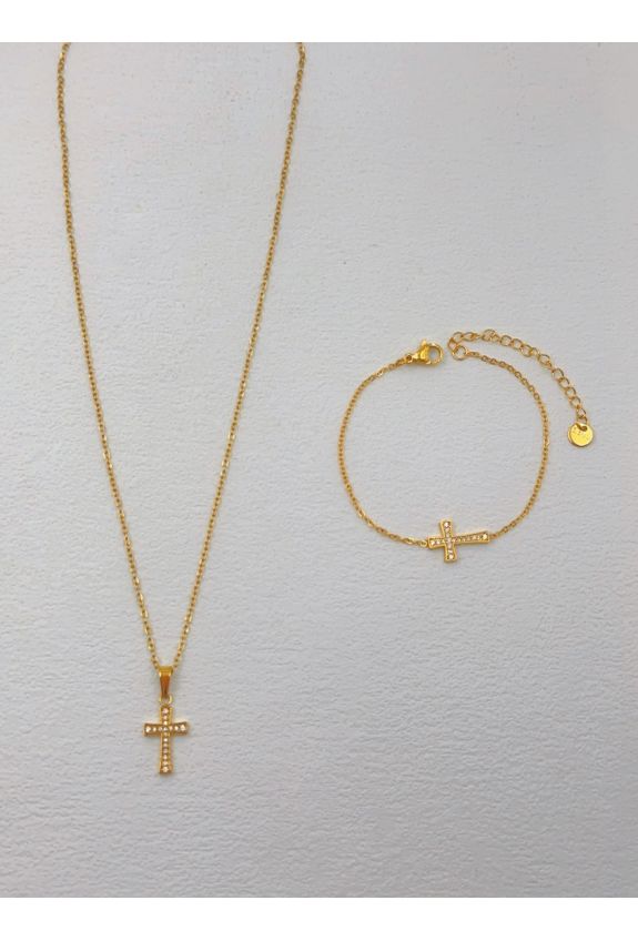 Parure de bijoux en acier inoxydable