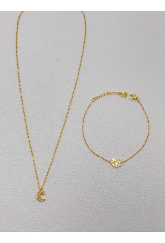 Parure de bijoux en acier inoxydable