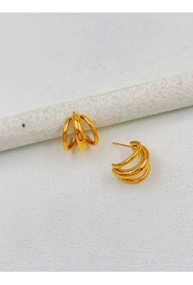 BOUCLE D'OREILLE EN ACIER INOXYDABLE