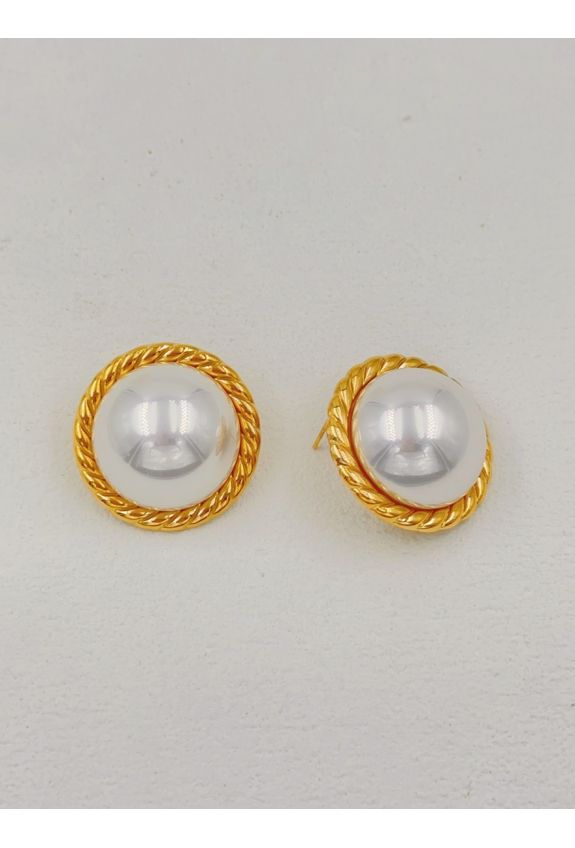 BOUCLE D'OREILLE EN ACIER INOXYDABLE