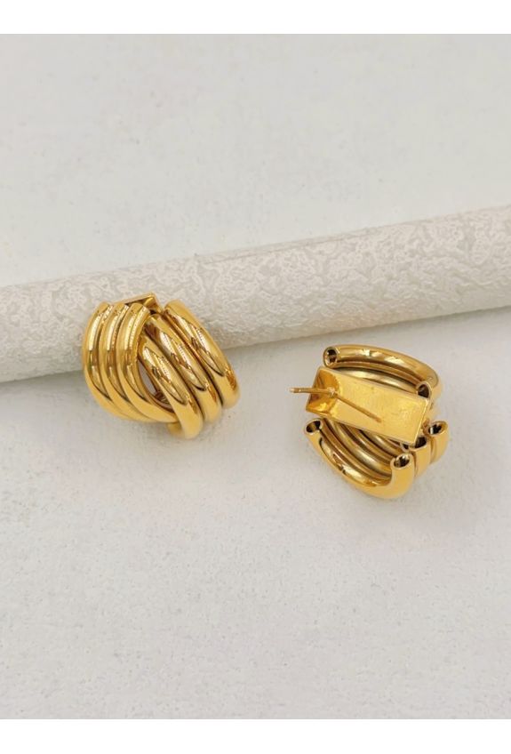 BOUCLE D'OREILLE EN ACIER INOXYDABLE