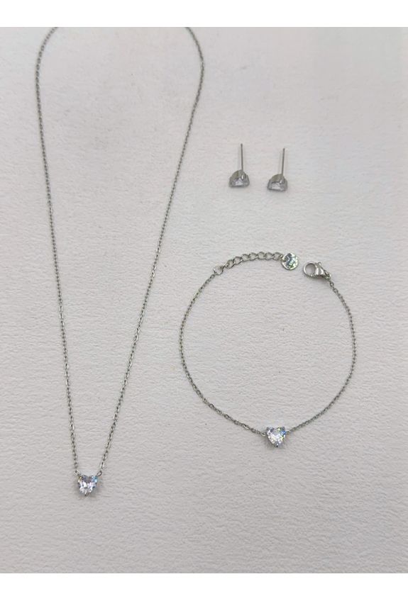 Parure de bijoux en acier inoxydable