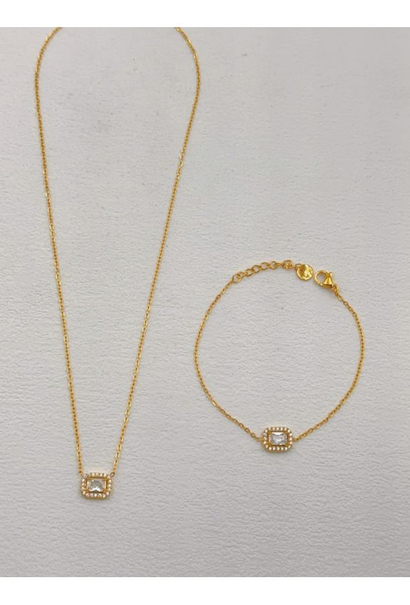 Parure de bijoux en acier inoxydable