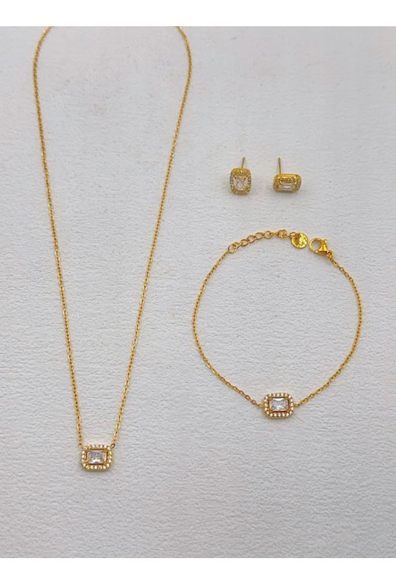 Parure de bijoux en acier inoxydable