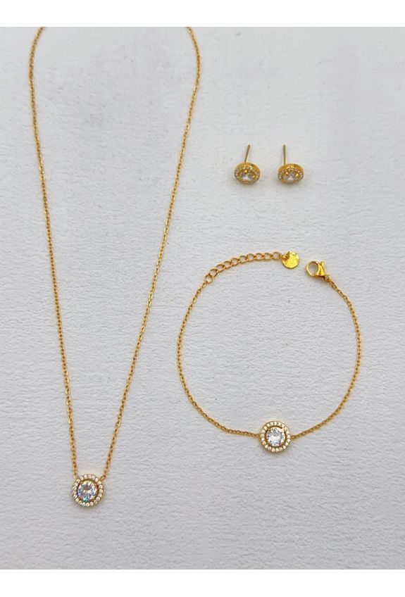 Parure de bijoux en acier inoxydable