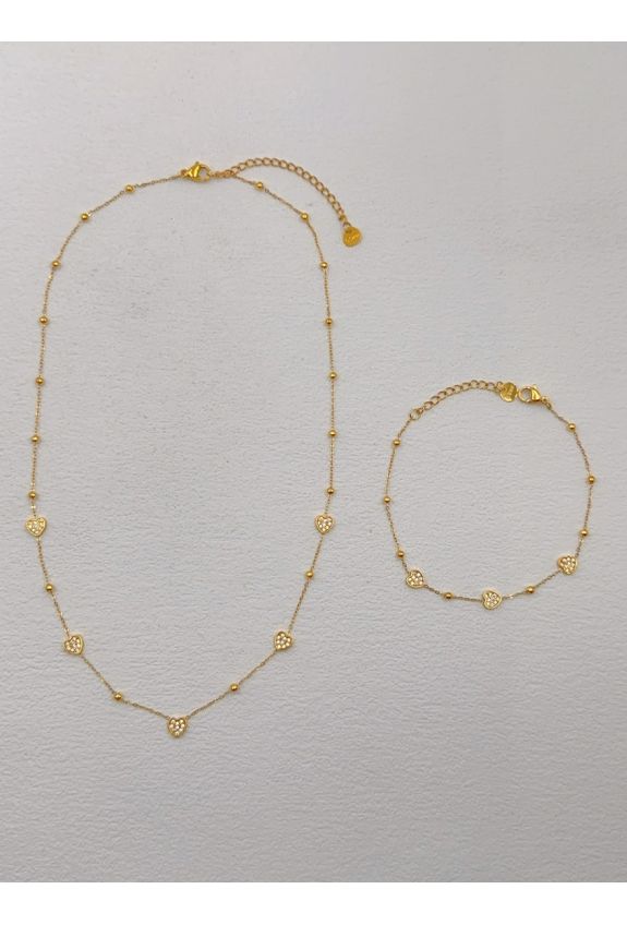 Parure de bijoux en acier inoxydable