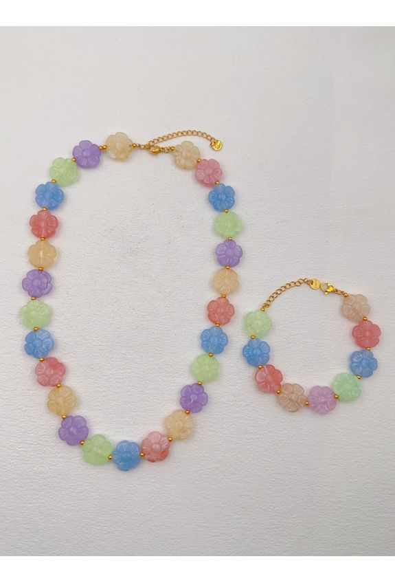 Parure de bijoux en acier inoxydable