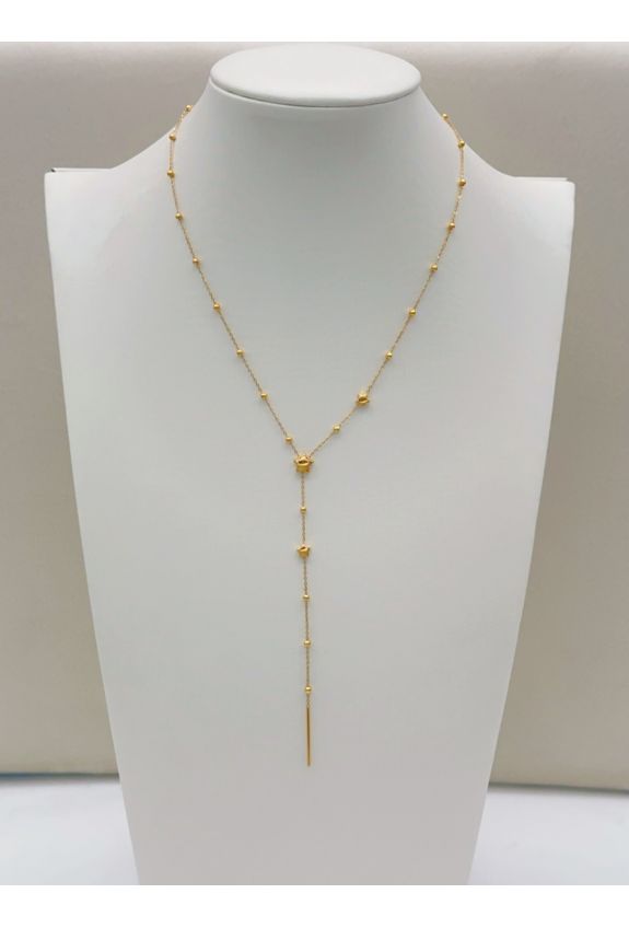 COLLIER Y EN ACIER INOXYDABLE
