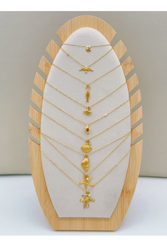 LOT DE 9 COLLIER EN ACIER INOXYDABLE