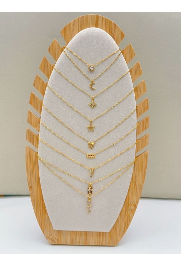 LOT DE 9 COLLIER EN ACIER INOXYDABLE