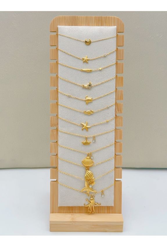 LOT DE 12 BRACELETS ACIER INOXYDABLE SANS PRESENTOIR
