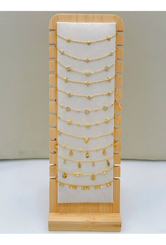 LOT DE 12 BRACELETS ACIER INOXYDABLE