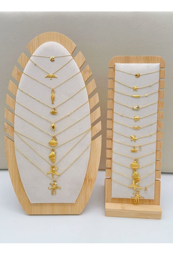 LOT DE COLLIERS ET BRACELET EN ACIER INOXYDABLE