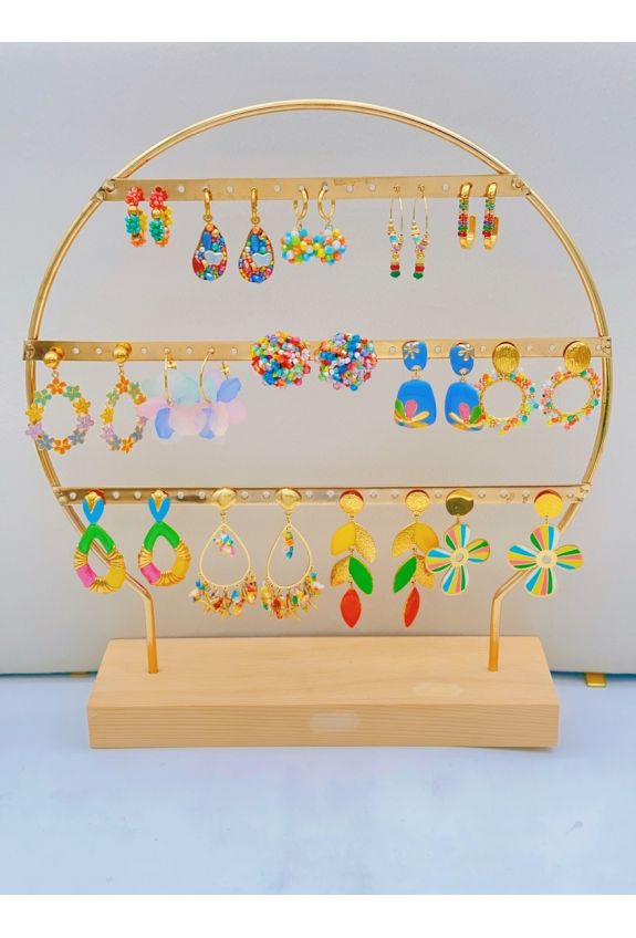 LOT DE BOUCLES D'OREILLE EN ACIER INOXYDABLE