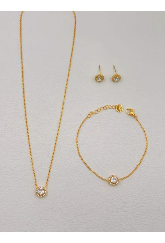 Parure de bijoux en acier inoxydable