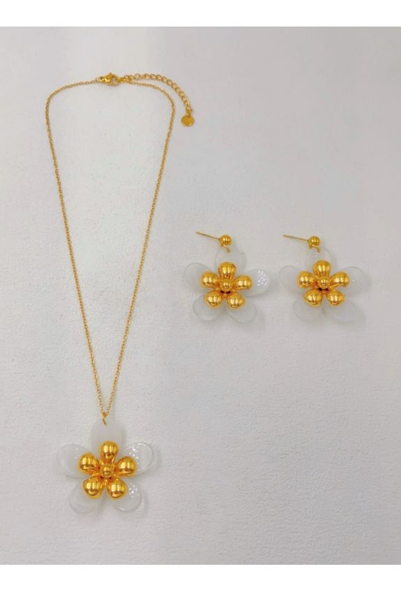Parure de bijoux en acier inoxydable