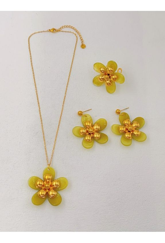 Parure de bijoux en acier inoxydable