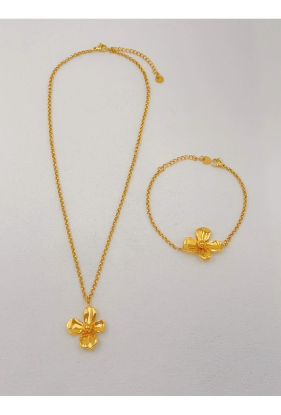 Parure de bijoux en acier inoxydable
