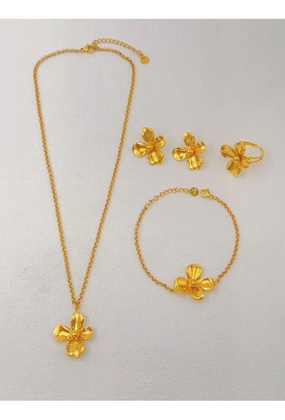 Parure de bijoux en acier inoxydable