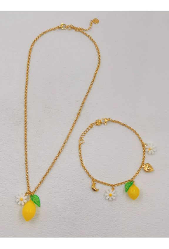 Parure de bijoux en acier inoxydable