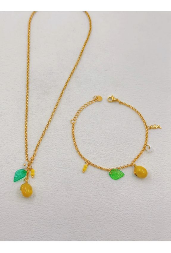 Parure de bijoux en acier inoxydable