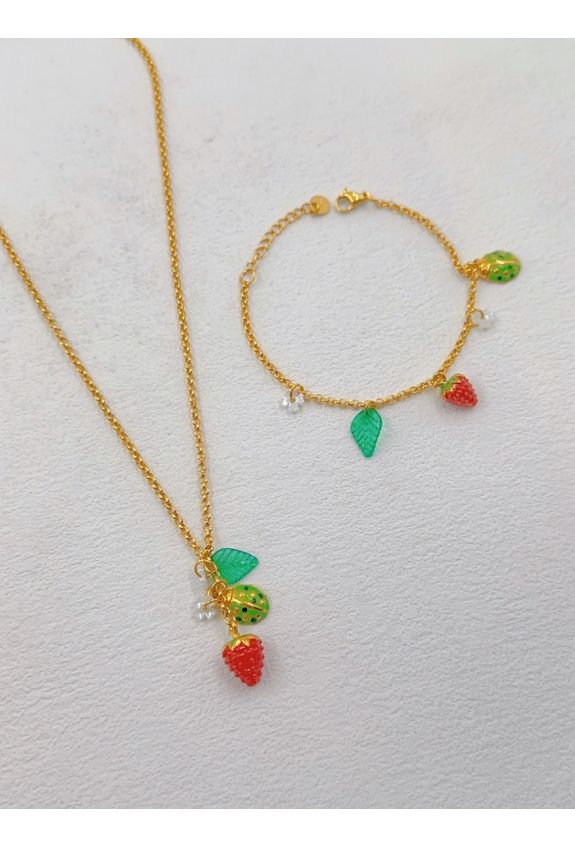 Parure de bijoux en acier inoxydable