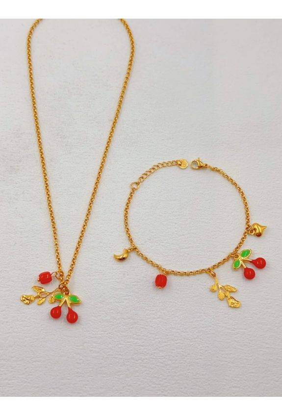 Parure de bijoux en acier inoxydable