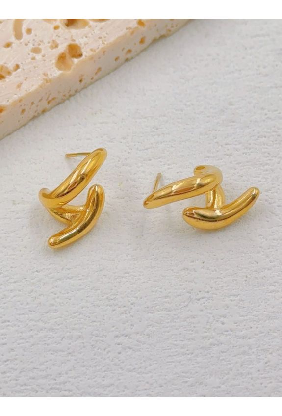 BOUCLE D'OREILLE EN ACIER INOXYDABLE