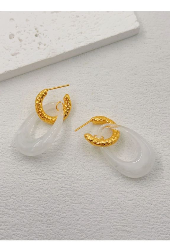BOUCLE D'OREILLE EN ACIER INOXYDABLE