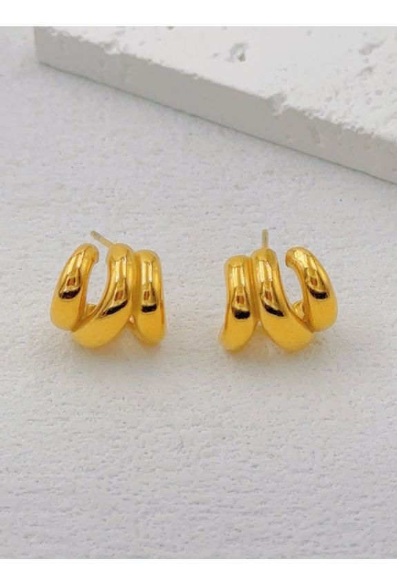 BOUCLE D'OREILLE EN ACIER INOXYDABLE