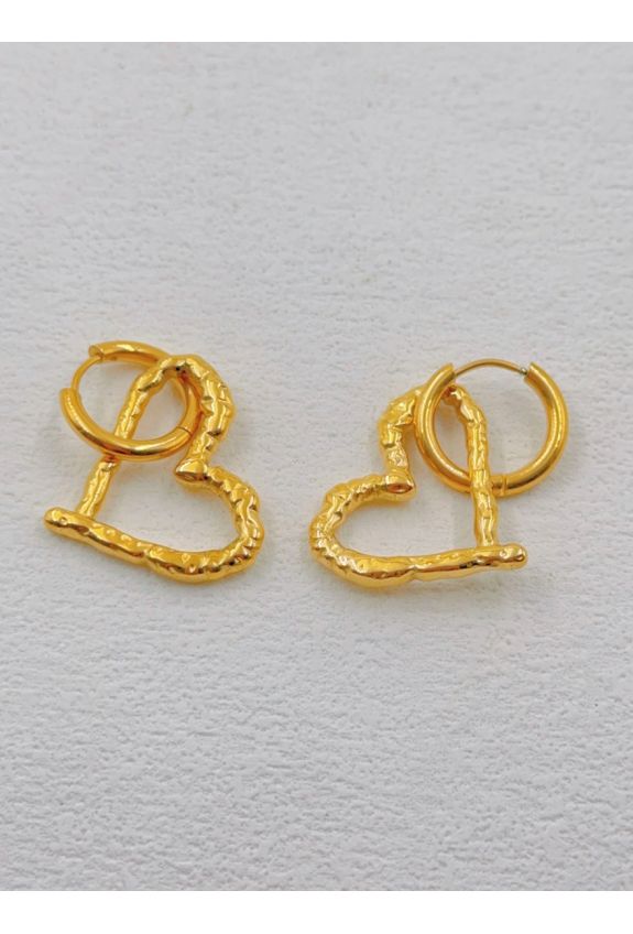 BOUCLE D'OREILLE EN ACIER INOXYDABLE