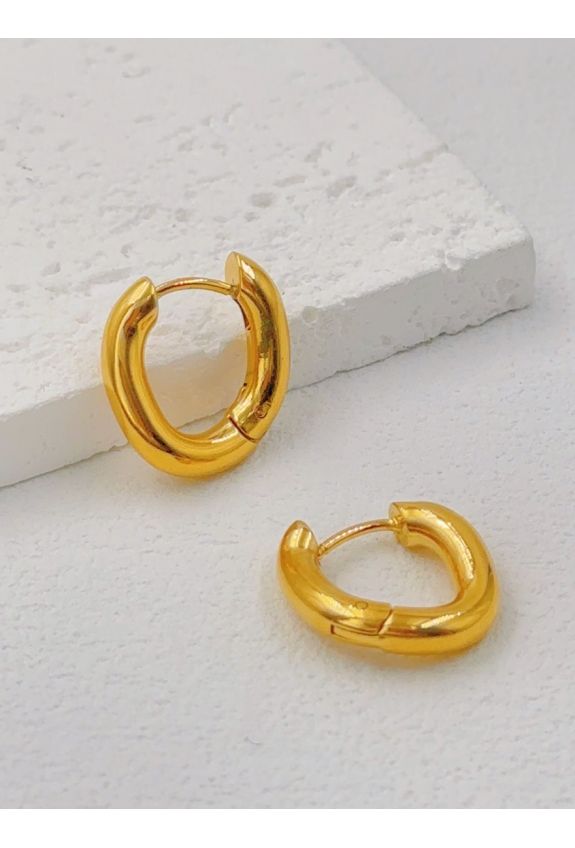BOUCLE D'OREILLE EN ACIER INOXYDABLE