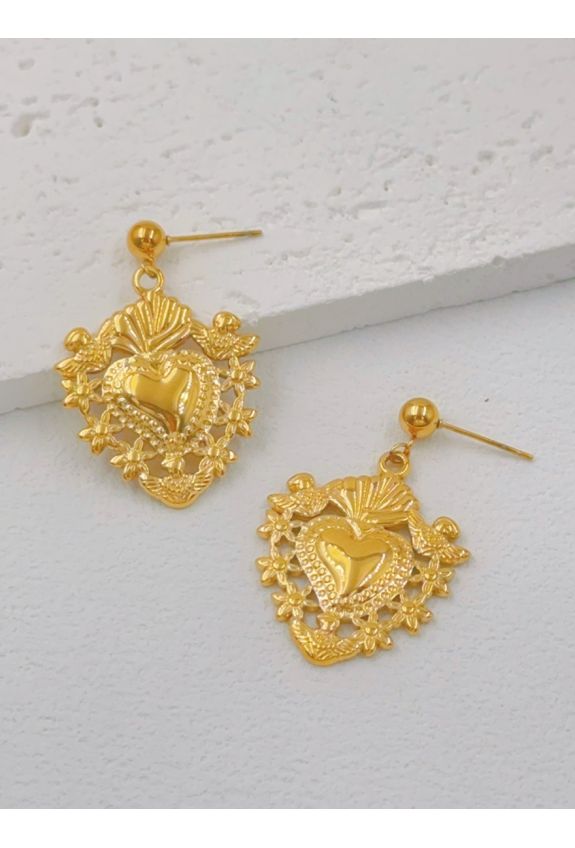 BOUCLE D'OREILLE EN ACIER INOXYDABLE