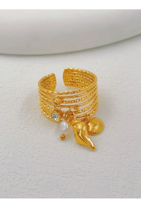 BAGUE REGLABLE EN ACIER INOXYDABLE